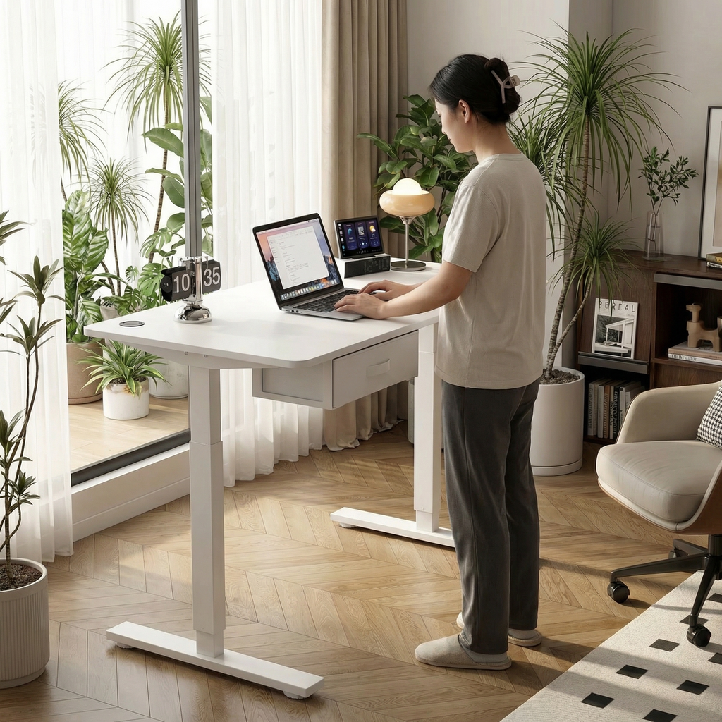 Premium Motorized Standing Desk | Height Adjustable Sit Stand Desk | USB Charging | Ergonomic Office Desk Ireland